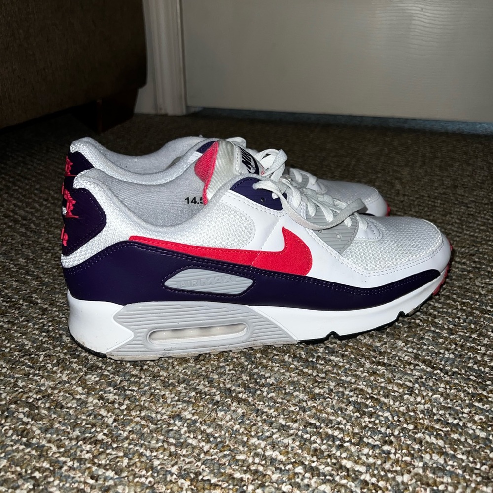 Nike Air Max red/blue (purple/pink in some light) size 13 mens/14.5 Womens